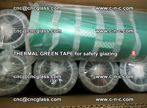 PET GREEN TAPE for EVALAM EVASAFE COOLSAFE EVAFORCE safety glazing (48)