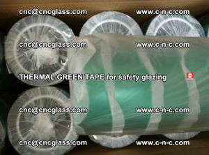 PET GREEN TAPE for EVALAM EVASAFE COOLSAFE EVAFORCE safety glazing (56)