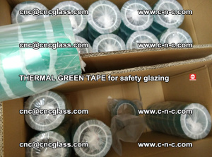 PET GREEN TAPE for EVALAM EVASAFE COOLSAFE EVAFORCE safety glazing (70)