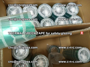 PET GREEN TAPE for EVALAM EVASAFE COOLSAFE EVAFORCE safety glazing (75)