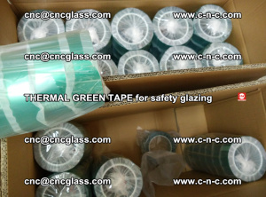 PET GREEN TAPE for EVALAM EVASAFE COOLSAFE EVAFORCE safety glazing (76)