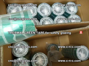 PET GREEN TAPE for EVALAM EVASAFE COOLSAFE EVAFORCE safety glazing (78)