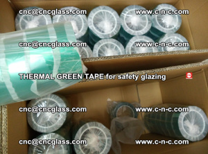 PET GREEN TAPE for EVALAM EVASAFE COOLSAFE EVAFORCE safety glazing (79)