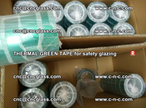 PET GREEN TAPE for EVALAM EVASAFE COOLSAFE EVAFORCE safety glazing (81)