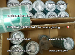 PET GREEN TAPE for EVALAM EVASAFE COOLSAFE EVAFORCE safety glazing (82)