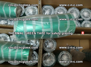 PET GREEN TAPE for EVALAM EVASAFE COOLSAFE EVAFORCE safety glazing (85)