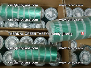 PET GREEN TAPE for EVALAM EVASAFE COOLSAFE EVAFORCE safety glazing (86)