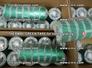 PET GREEN TAPE for EVALAM EVASAFE COOLSAFE EVAFORCE safety glazing (88)