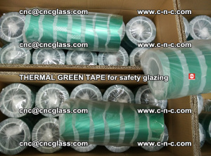 PET GREEN TAPE for EVALAM EVASAFE COOLSAFE EVAFORCE safety glazing (89)