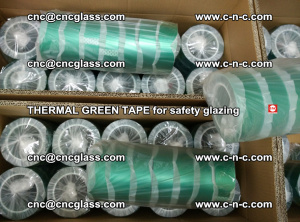 PET GREEN TAPE for EVALAM EVASAFE COOLSAFE EVAFORCE safety glazing (91)