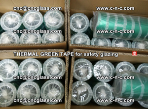 PET GREEN TAPE for EVALAM EVASAFE COOLSAFE EVAFORCE safety glazing (95)