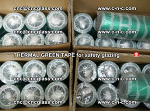 PET GREEN TAPE for EVALAM EVASAFE COOLSAFE EVAFORCE safety glazing (96)