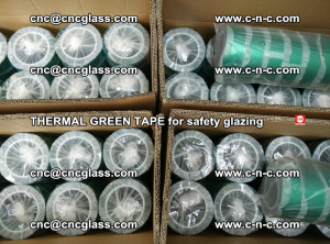 PET GREEN TAPE for EVALAM EVASAFE COOLSAFE EVAFORCE safety glazing (97)