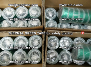 PET GREEN TAPE for EVALAM EVASAFE COOLSAFE EVAFORCE safety glazing (98)